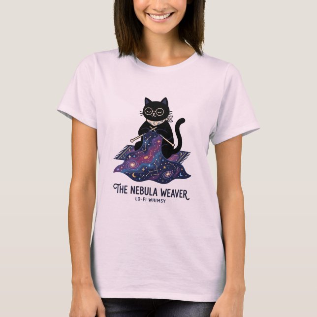 Camisa The Nebula Weaver Celestial Knitting Cat Te (Frente)