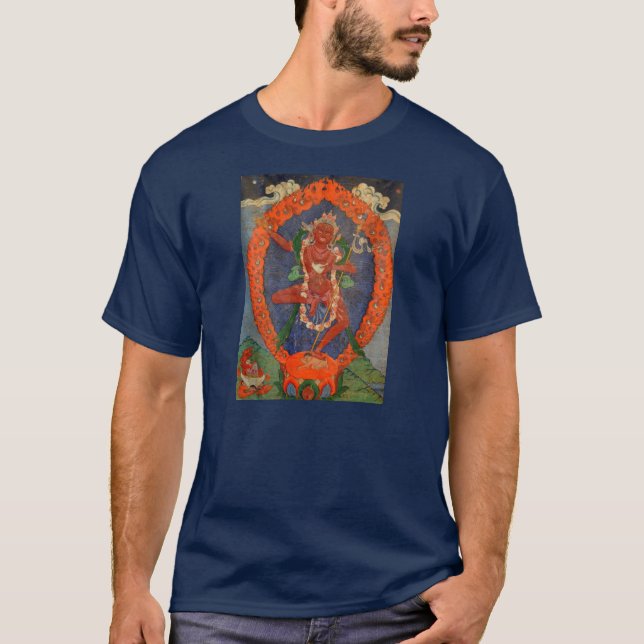 Camisa tibetana de Vajrayogini T do tecido de (Frente)