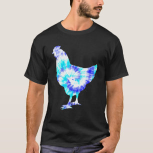 Camisa Tie Dye Azul Homem Hippie Paz Amante de Ani