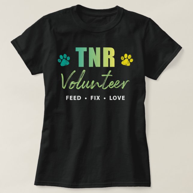 Camisa TNR, Voluntário TNR, Feed Fix Love  (Frente do Design)