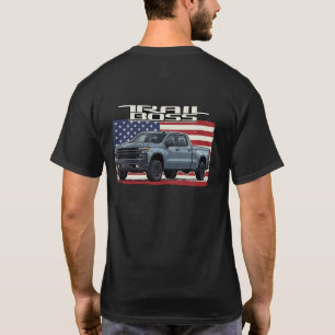 Camisa Trail Boss patriótica cinza caminhão americ