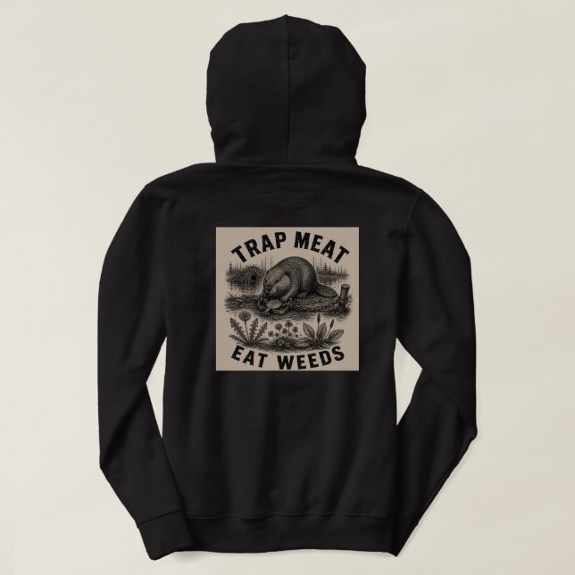 Camisa Trap Meat, Eat Weeds Beaver (Verso do Design)
