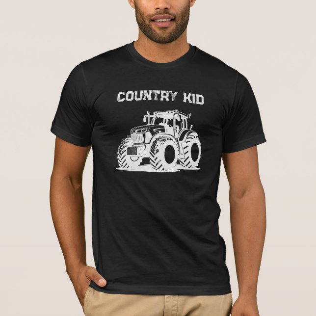 Camisa Trator de Criança do Campo Vida Rural na Fa (Frente)