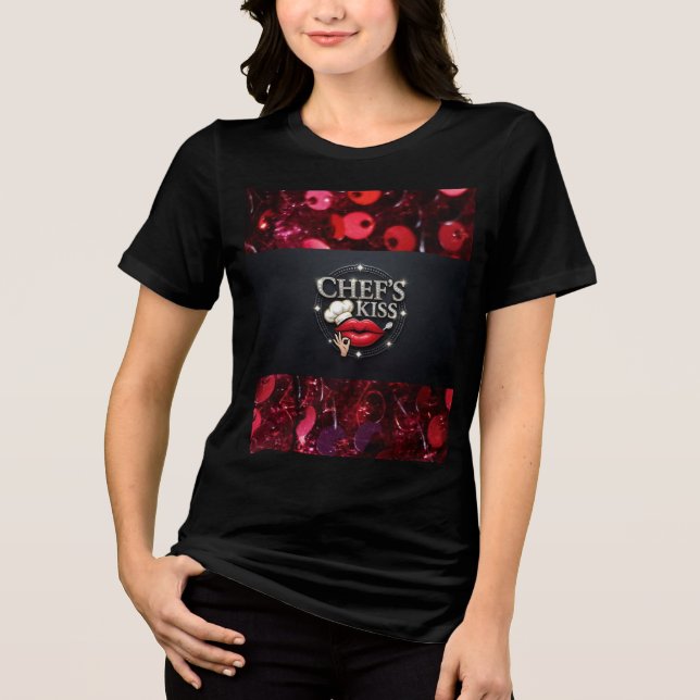 Camisa Tri-Blend Chef's Kiss T-Shirt (Frente)
