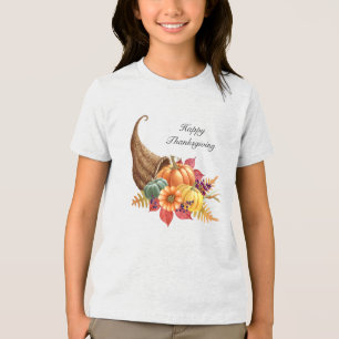 Camisa Tri-Blend Cornucópia de Ação de Graças