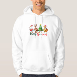 Camisa Tri-Blend de Natal Alegre Ganso Engraçado
