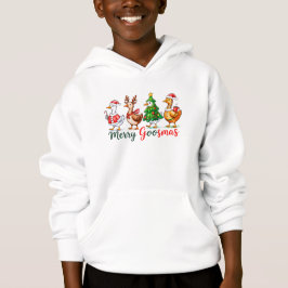 Camisa Tri-Blend de Natal Alegre Ganso Engraçado