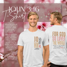 Camisa Tri-Blend do Versículo da Bíblia João 3:16