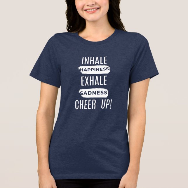 CAMISA TRI BLEND FEMININA INALE E EXALE ÂNIMO (Frente)