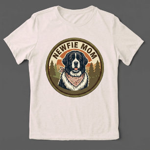 Camisa Tri-blend Mãe Newfie Mãe de Cachorro Newf