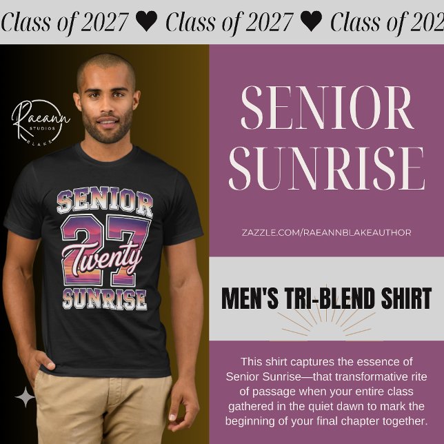 Camisa Tri-Blend Masculina Senior Sunrise 2027 (Criador carregado)