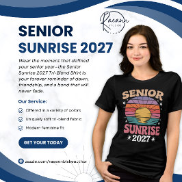 Camisa Tri-Blend Senior Sunrise 2027 Feminina