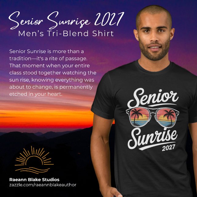 Camisa Tri-Blend Senior Sunrise 2027 Masculina (Criador carregado)