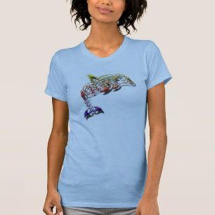 Camisa tribal do golfinho das mulheres