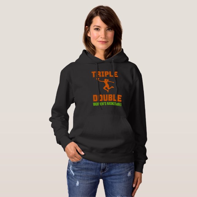 Camisa tripla de basquete feminino (Frente Completa)