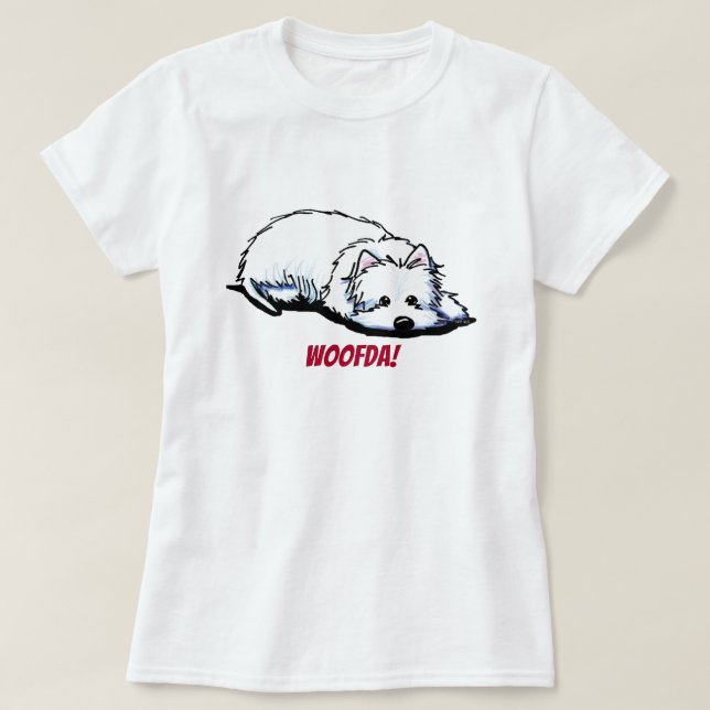 Camisa Tripla Westie Terrier Woofda (Frente do Design)