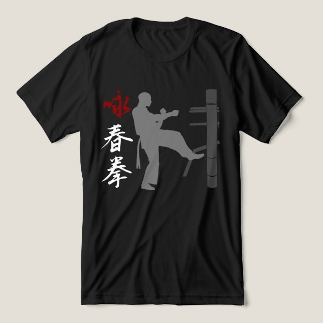 Camisa Tripla Wing Chun Kung Fu (Design frontal)