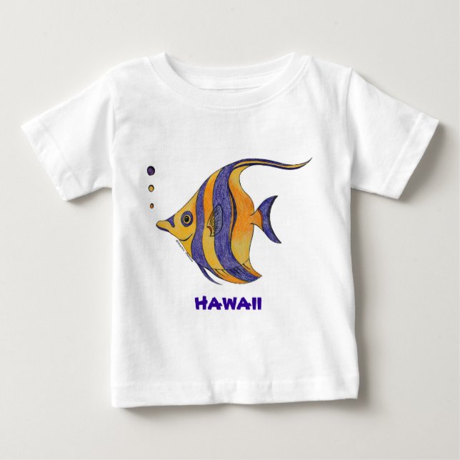 Camisa tropical dos peixes de Havaí (Frente)