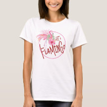 Camisa Tropical T de Flamingo Rosa