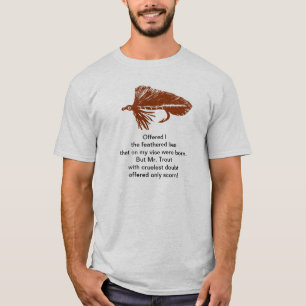 Camisa "Truta Cruel" com agitador marrom Matuka;