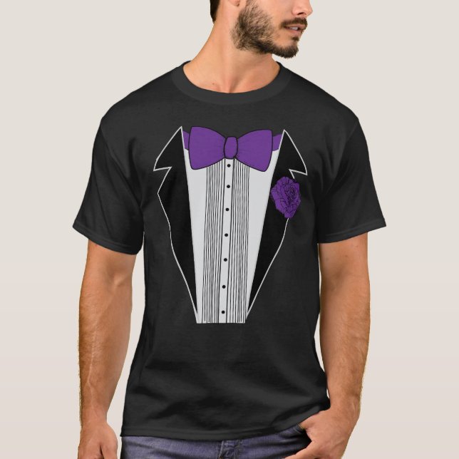 Camisa Tuxedo Roxo (Frente)