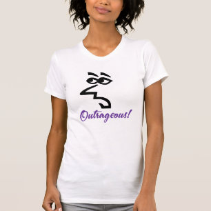 Camisa ultrajante Senhora Snarky em cor clara