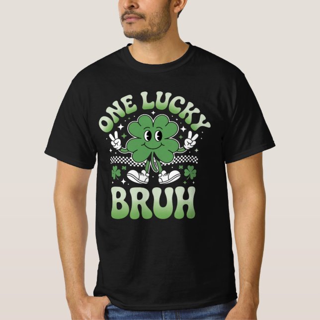 Camisa Um Bruh Sortudo – Dia de São Patrício Diver (Frente)
