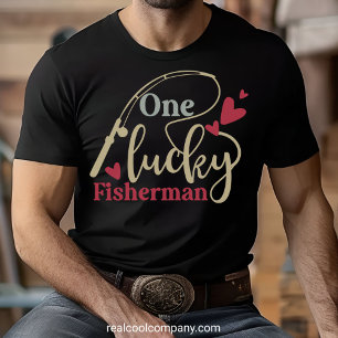Camisa Um Pescador Sortudo – Camiseta Divertida de