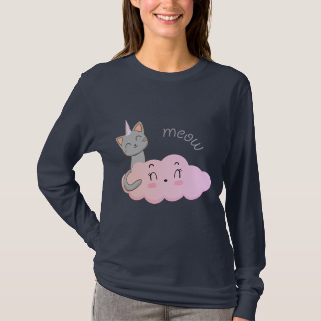 camisa unicat cloud meow (Frente)