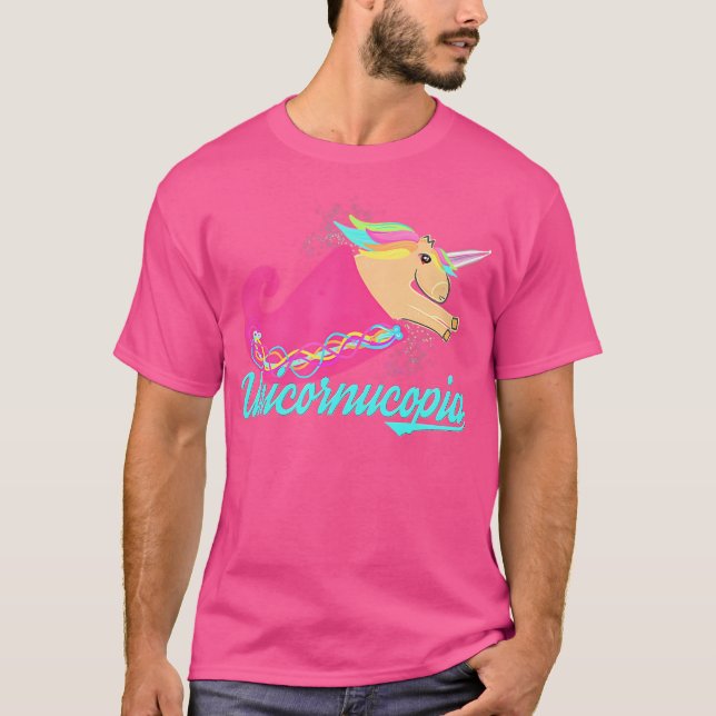 Camisa Unicórnio Magico Unicórnio Cornucópia (Frente)