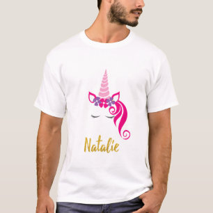 Camisa Unicórnio Natalie para Meninas Nome Persona