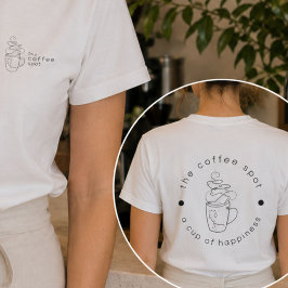 Camisa Uniforme para Funcionários de Cafeteria com