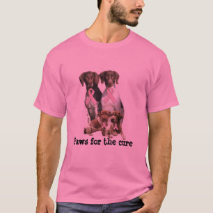 Camisa unisex do cancro da mama de cabelos curtos