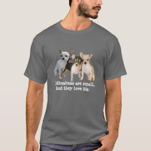 Camisa unisex do trio feliz da chihuahua