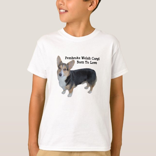 Camisa unisex dos miúdos com alma do Corgi de (Frente)