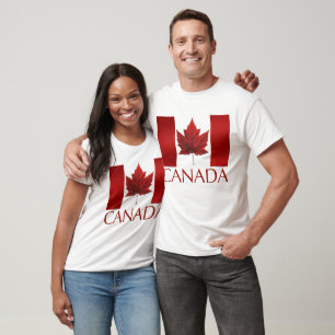 Camisa Unisex Souvenir Camisa de Bandeira do Canad