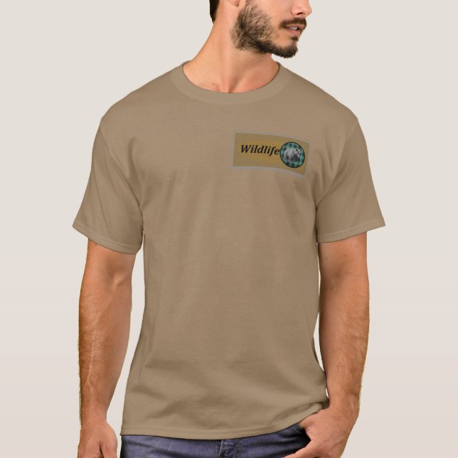 Camisa 'Urso de Plaid de Búfalo Vida Selvagem' (Frente)