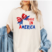 Camisa USA 4 de Julho, Presente Patriótico para El
