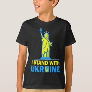 Camisa Usa Liberty Ucrânia Eu Apoio A Ucrânia Ukr
