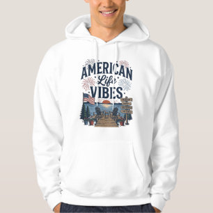 Camisa Vector do Lago Patriótico Vibes da Vida Ame