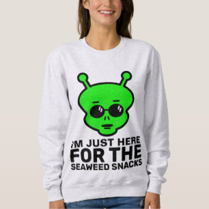 CAMISA VEGANA ENGRAÇADA DE LANCHE DE ALGA MARINHA
