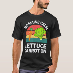 Camisa Vegana Homens Mulheres Alface Romana Cenour