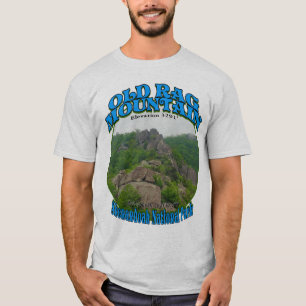Camisa velha da montanha de pano