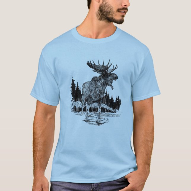 Camisa velha grande dos alces (Frente)