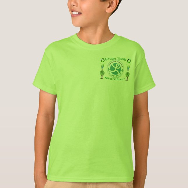 camisa verde da equipe (Frente)