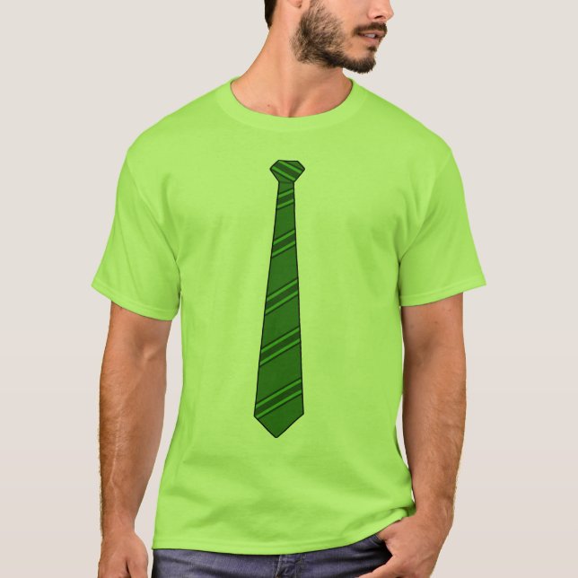Camisa verde da gravata (Frente)