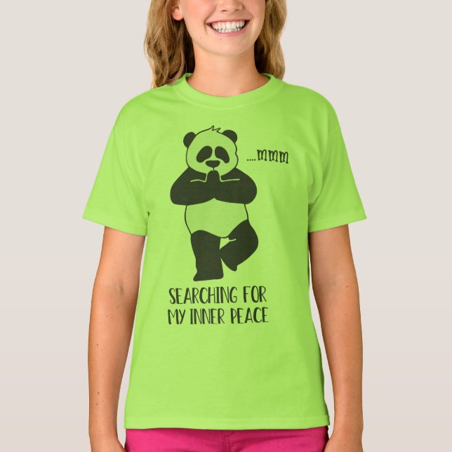 Camisa verde da Panda Girl (Frente)