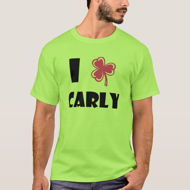 Camisa verde do trevo de Carly (Frente)