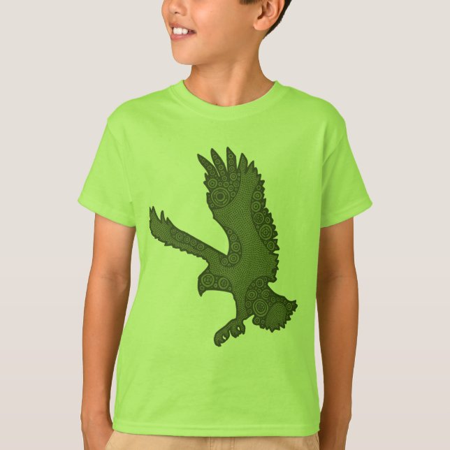 Camisa verde escuro de Eagle (Frente)
