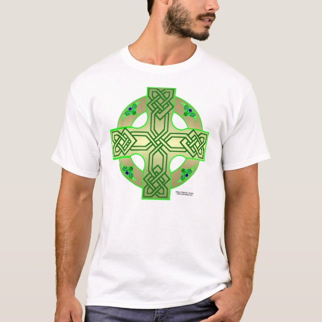 Camisa verde irlandesa do nó (Frente)